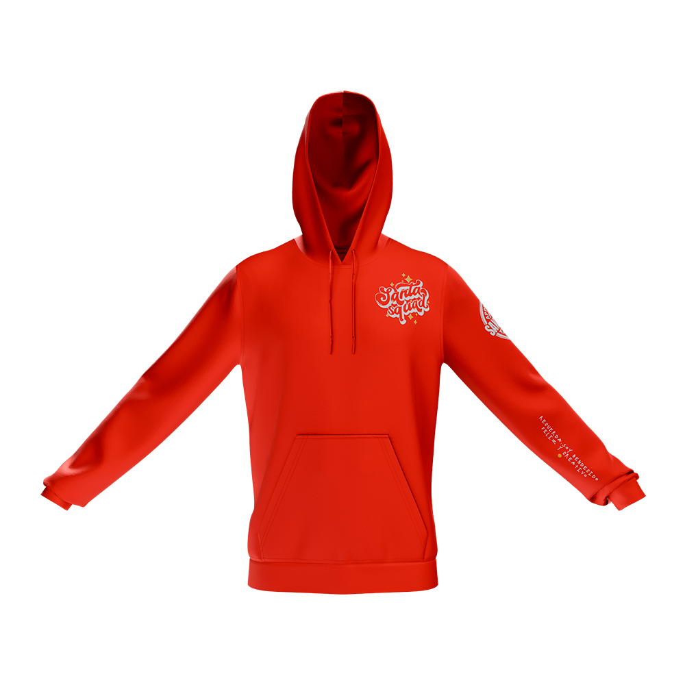 Hoodie Roja Santa Squad