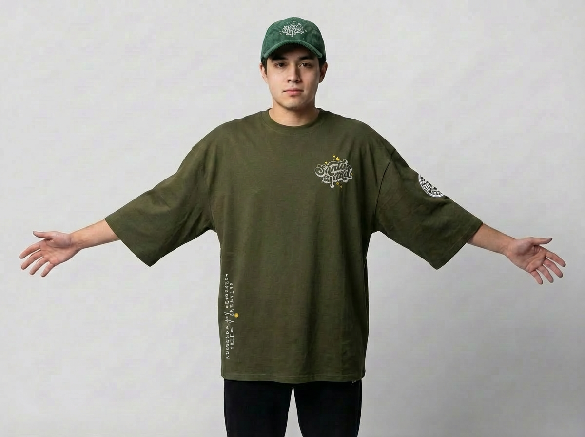 Camiseta Verde Olivo Santa Squad