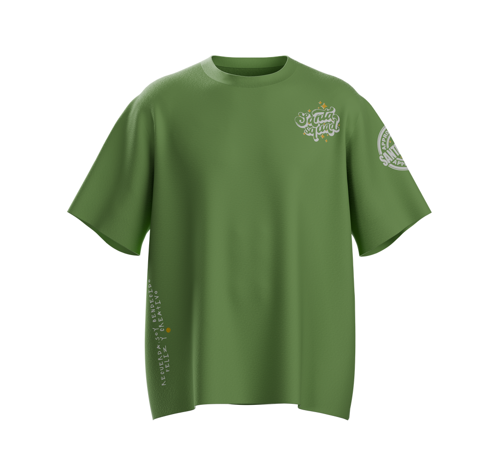 Camiseta Verde Limón Santa Squad