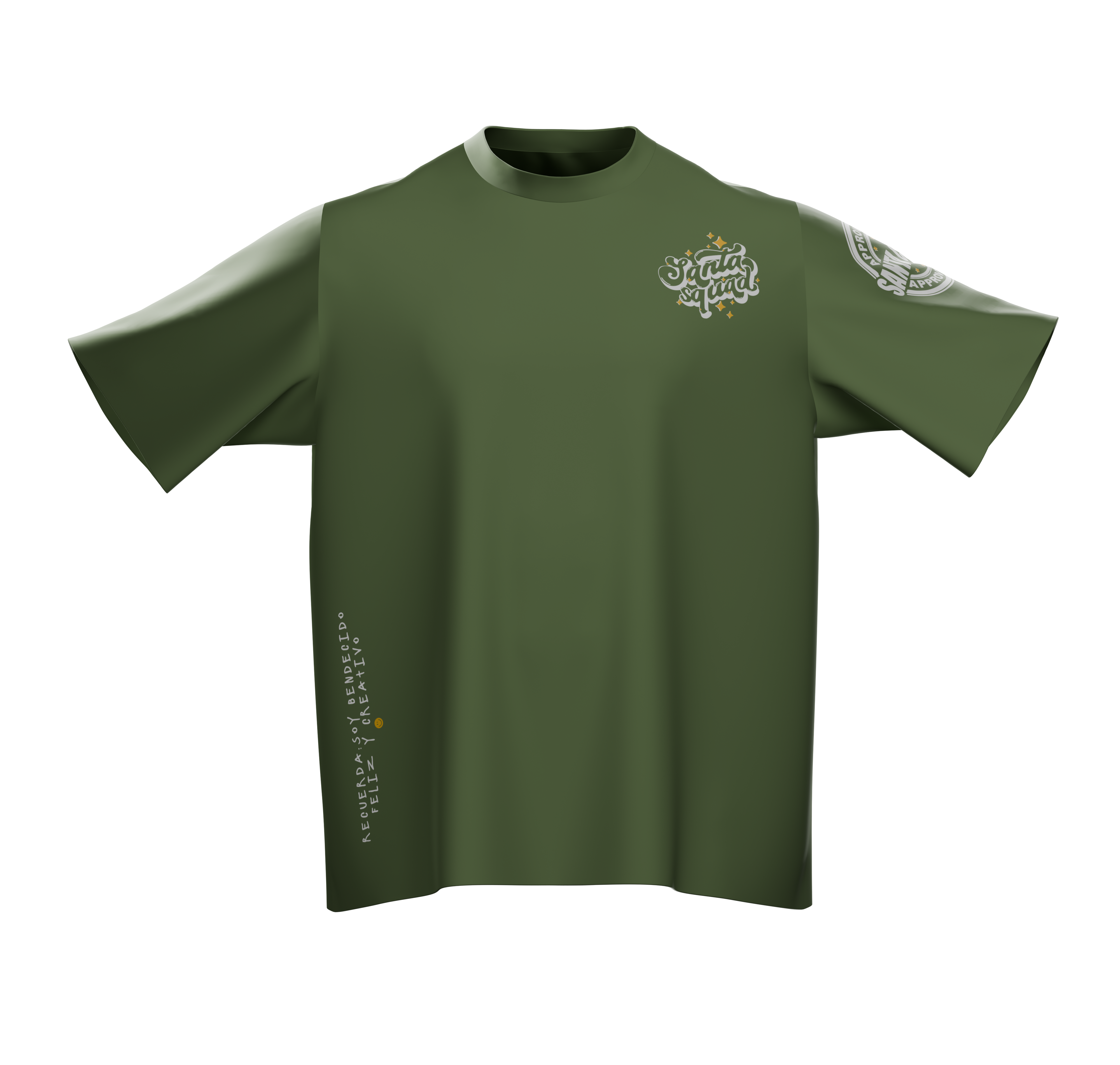 Camiseta Verde Olivo Santa Squad