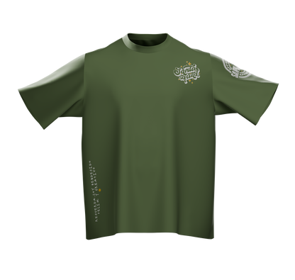 Camiseta Verde Olivo Santa Squad