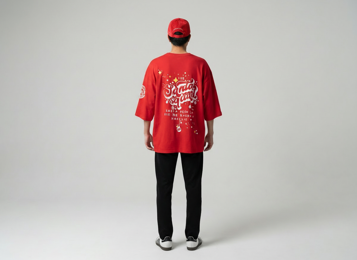 Camiseta Roja Santa Squad