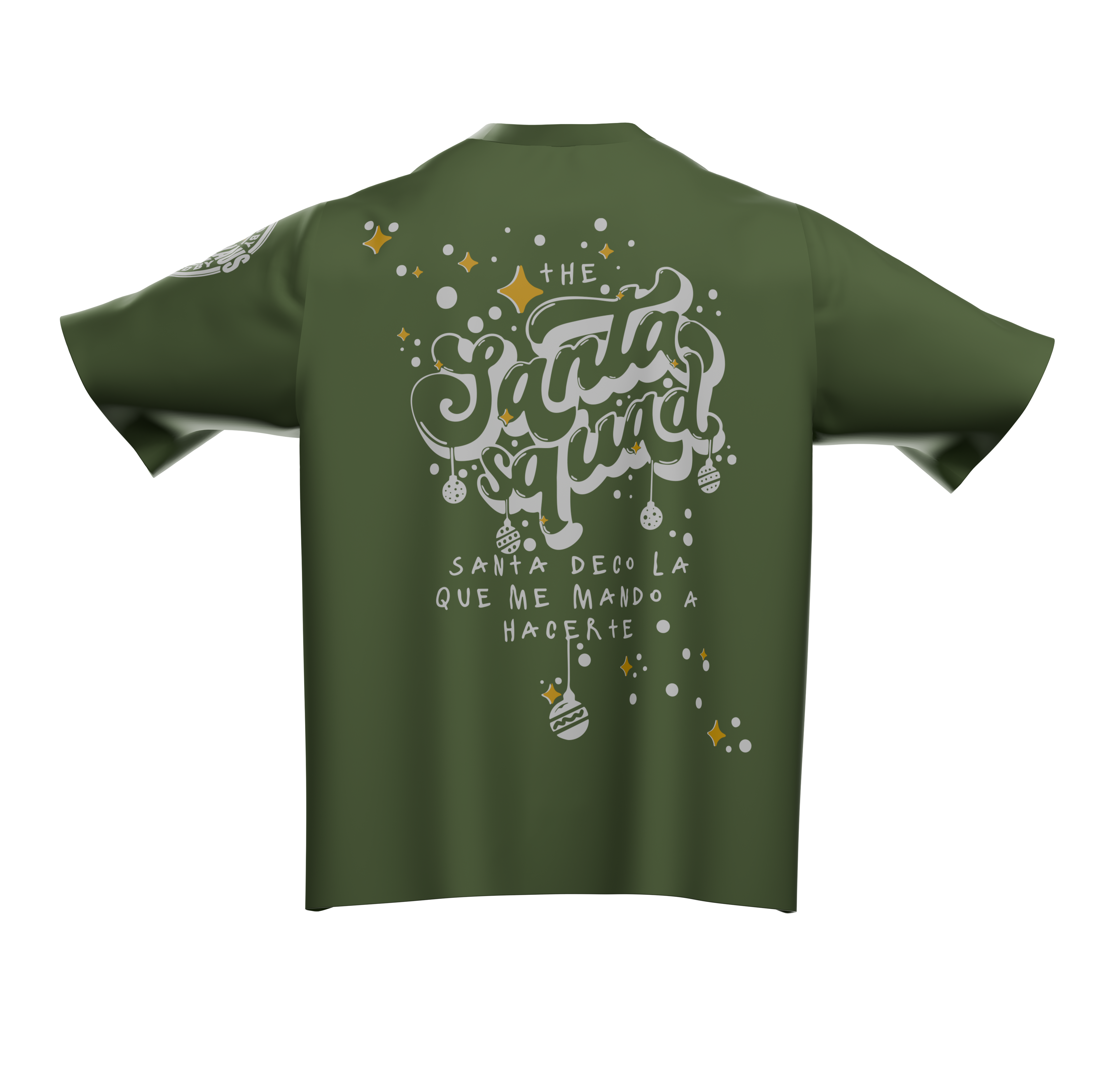 Camiseta Verde Olivo Santa Squad