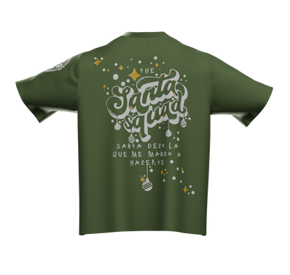 Camiseta Verde Olivo Santa Squad