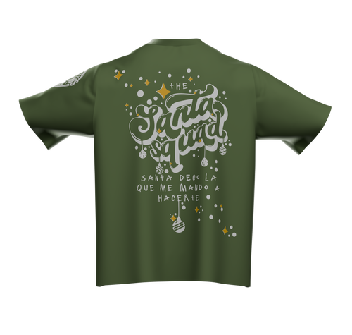 Camiseta Verde Olivo Santa Squad