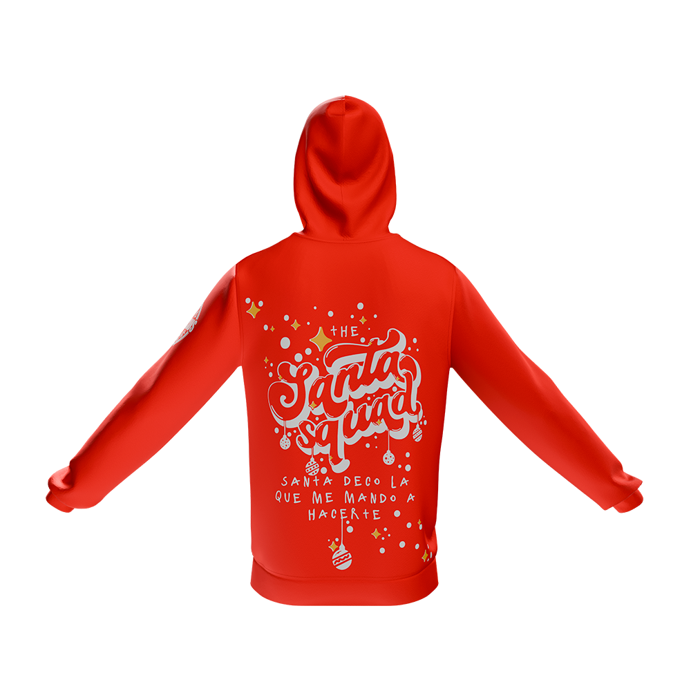 Hoodie Roja Santa Squad
