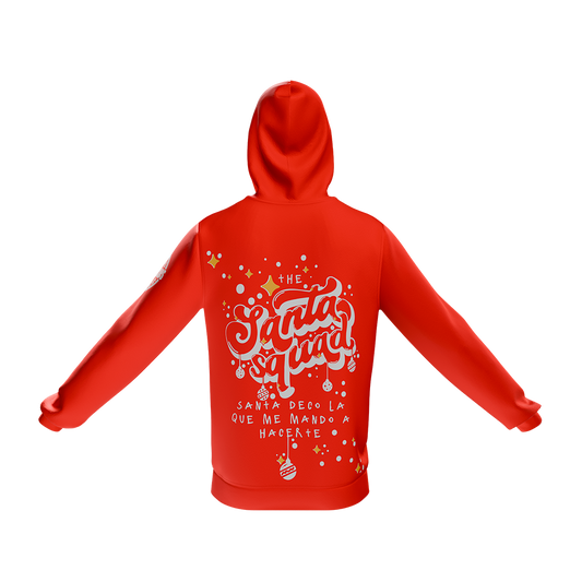 Hoodie Roja Santa Squad