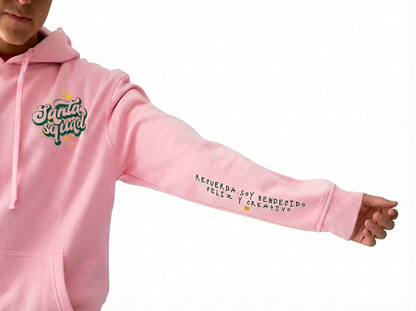 Hoodie rosa Santa Squad