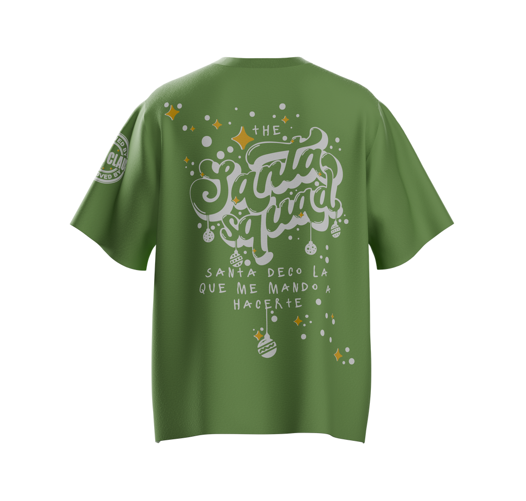 Camiseta Verde Limón Santa Squad