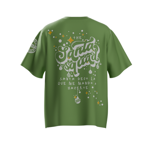 Camiseta Verde Limón Santa Squad