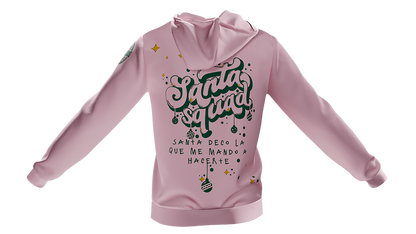 Hoodie rosa Santa Squad