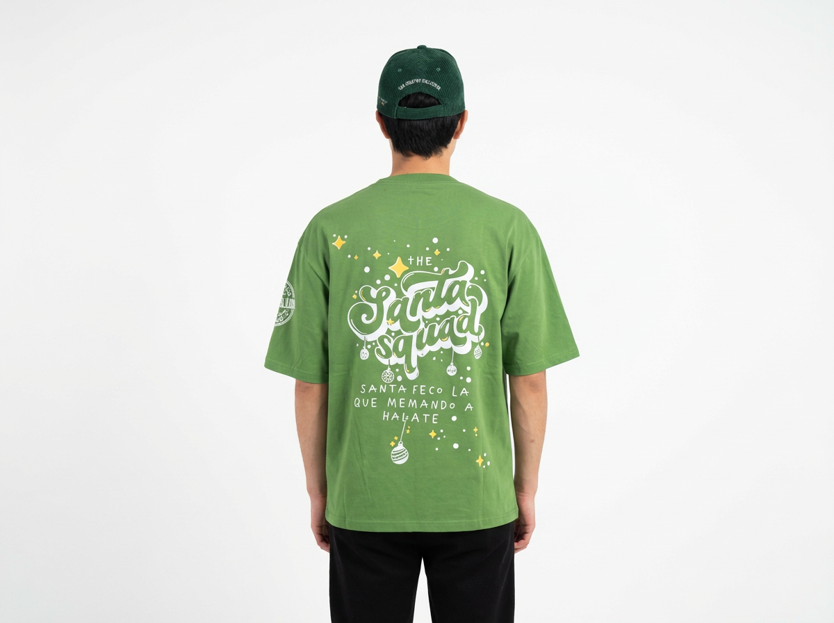Camiseta Verde Limón Santa Squad