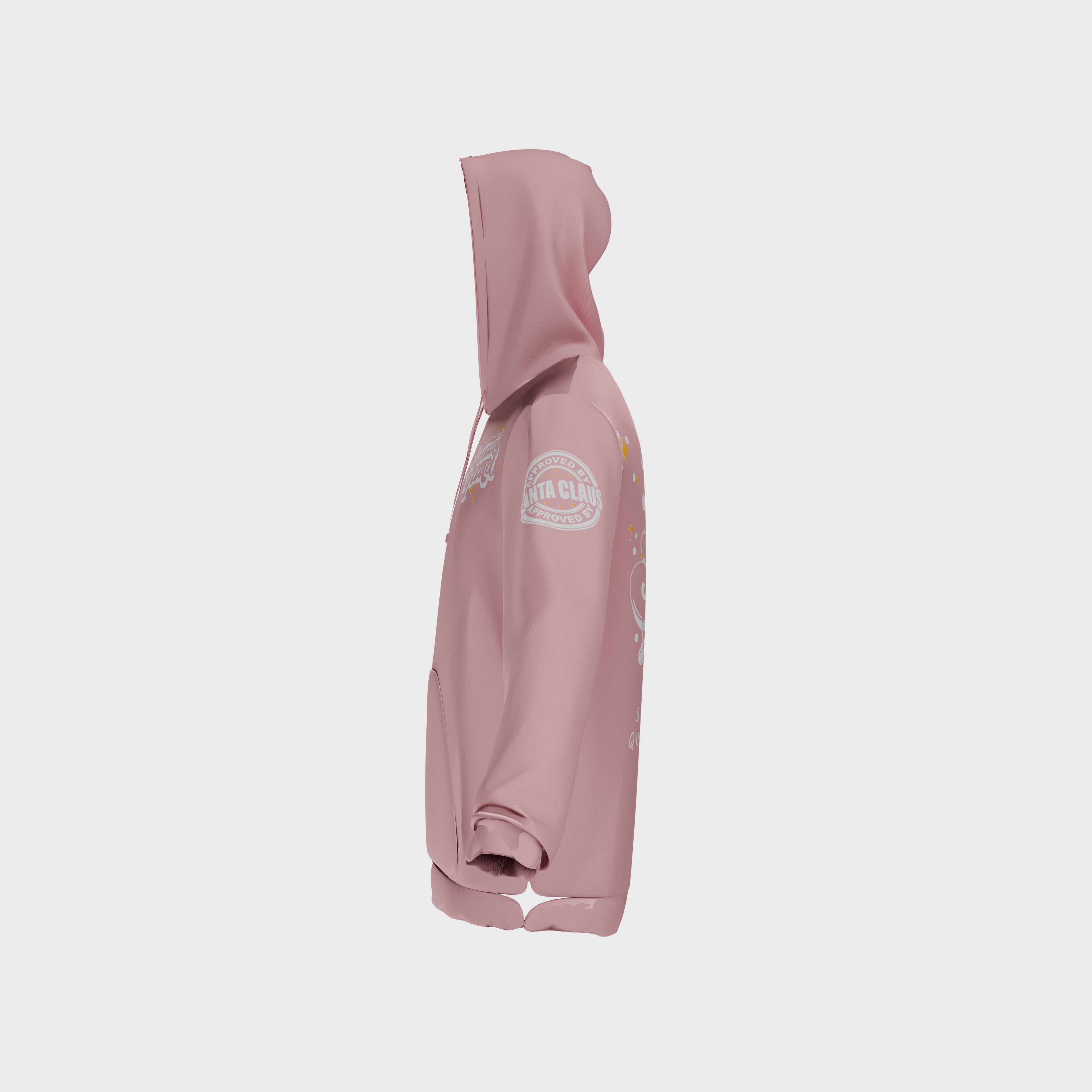 Hoodie Rosa Santa Squad