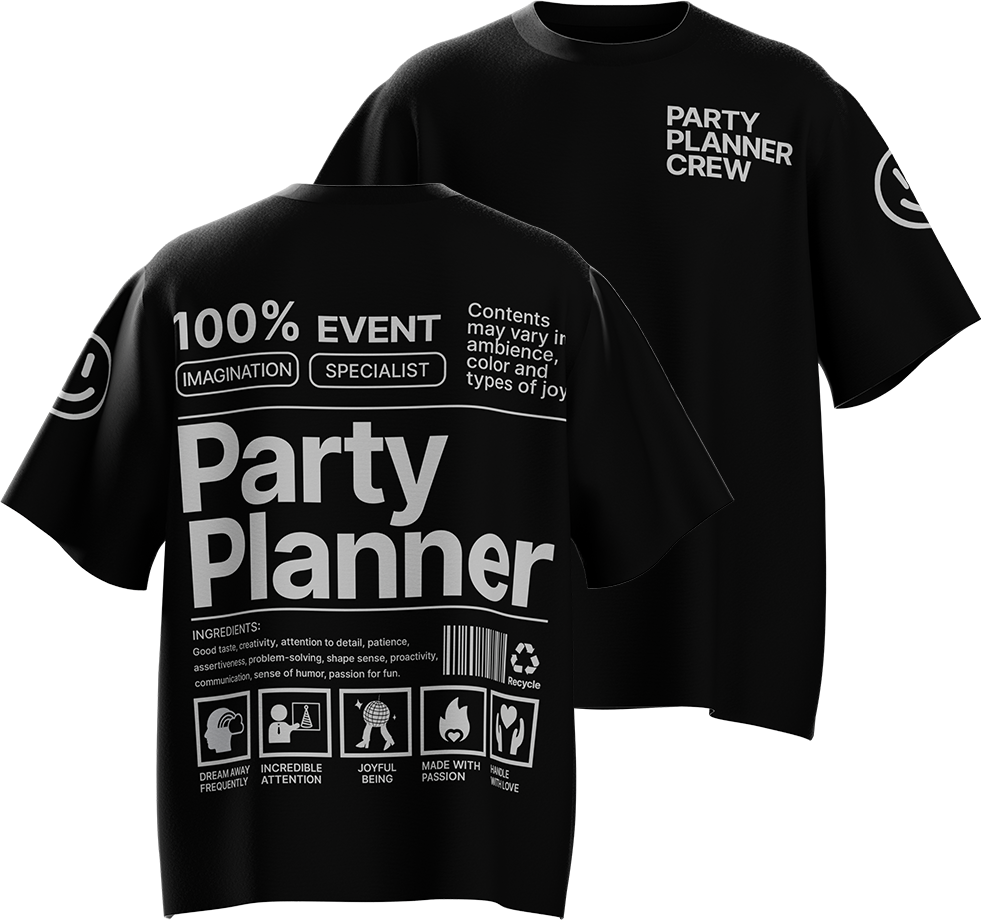 T-SHIRT PARTY PLANNER CREW